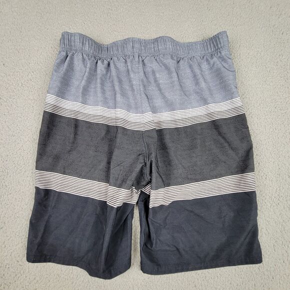 Gerry Mens Medium Swim Board Shorts Gray Flat Front Outdoors Trunks - Picture 3 of 11